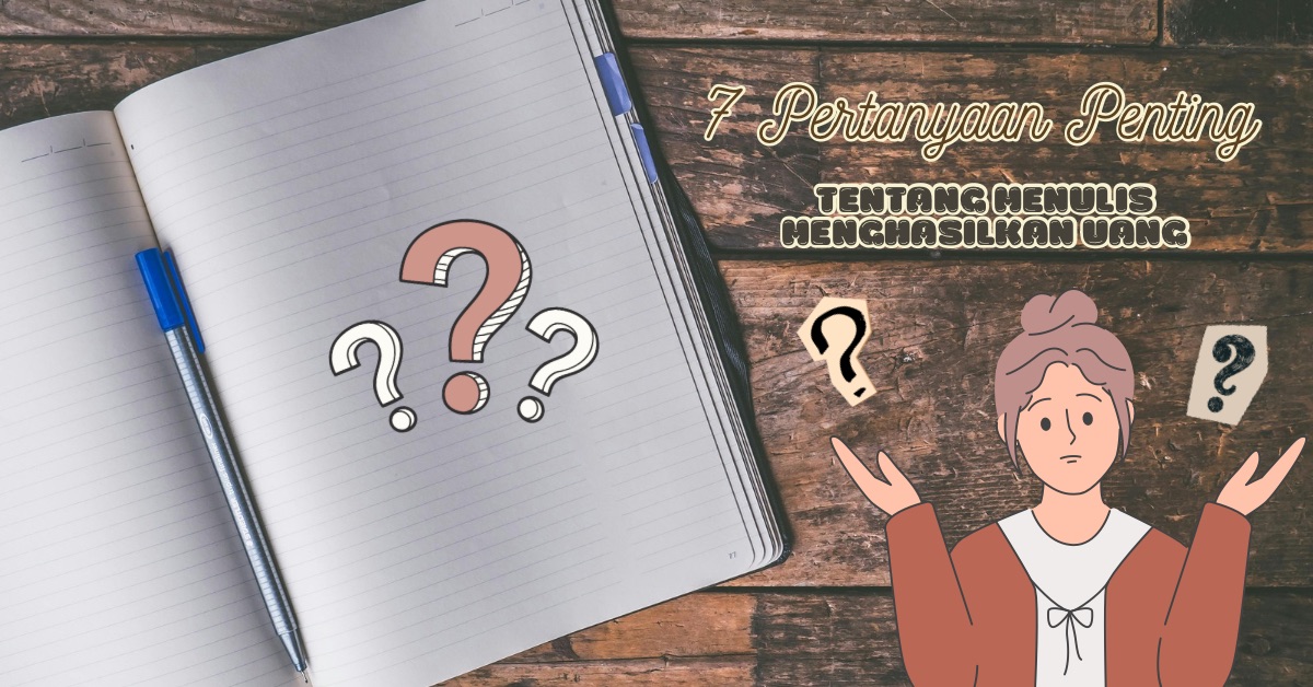 ilustrasi menulis menghasilkan uang